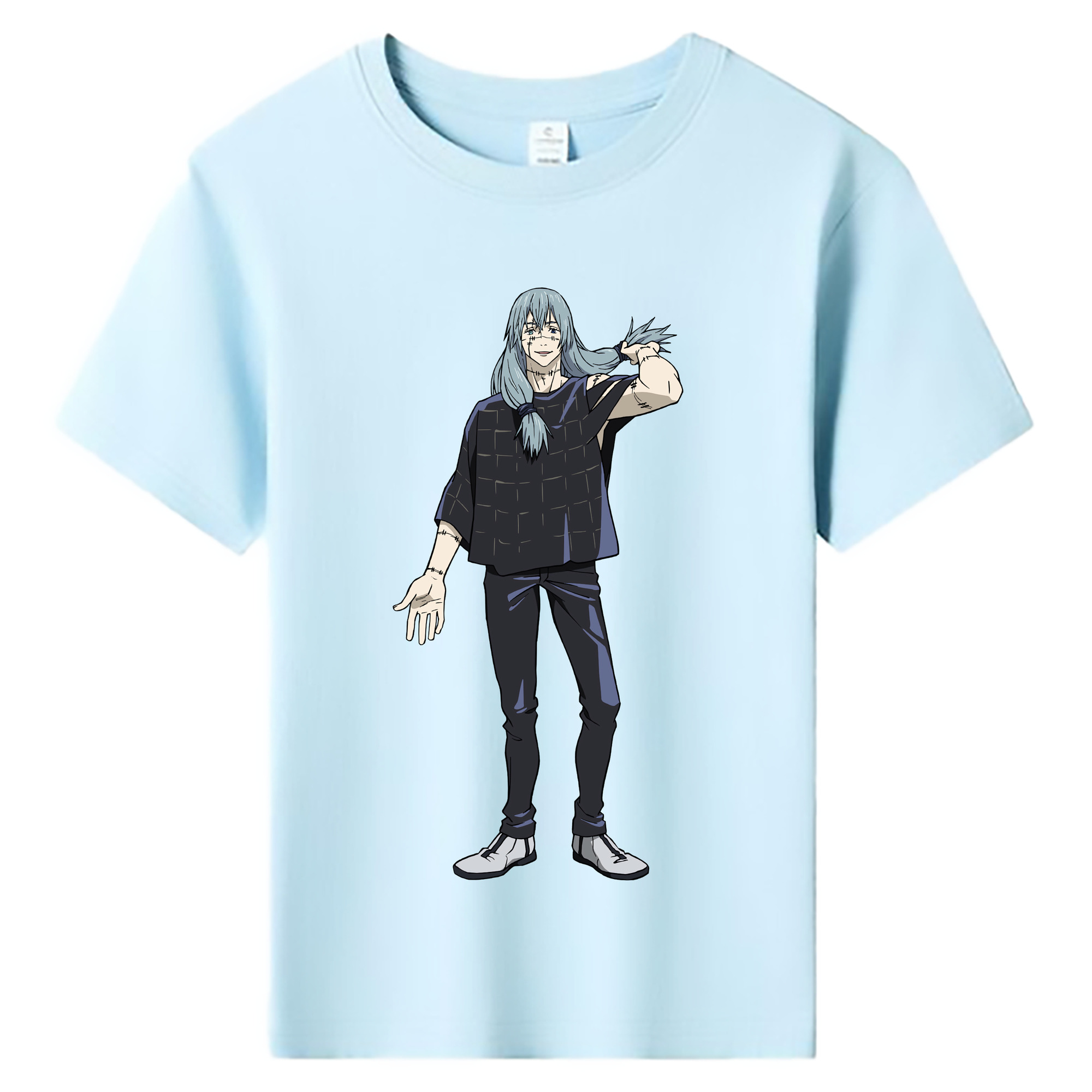 （画像用） 呪術廻戦 Jujutsu Kaisen 綿100％キッズTシャツ（フロントプリント）
